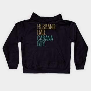 CABANA BOY AT YOUR SERVICE | POOL PARTY BOY BARTENDER FUNNY Kids Hoodie